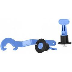 Nivelační sada LS205, 1ks klíč, 50ks T mezerníků, 50ks kloboučků