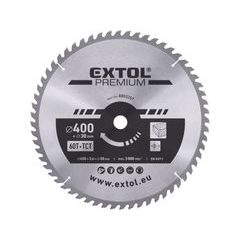 EXTOL PREMIUM kotouč pilový s SK plátky, O 400x3,6x30mm, 60T, 8803257