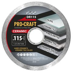 Diamantový řezný kotouč Ceramic Procraft DR115 | DR115 Procraft
