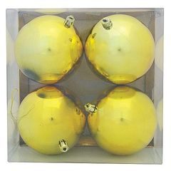 Ozdoba Xmas N16 10004B, 4dílná, M01 zlatá