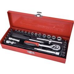 EXTOL PREMIUM hlavice nástrčné, sada 30ks, 1/4", CrV, 8818361