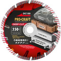 Diamantový řezný kotouč Deep Cut Procraft DC150 | DC150 Procraft