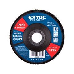 EXTOL PREMIUM kotouč lamelový šikmý korundový, O125mm, P120, 8803476