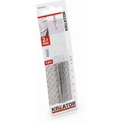 Kreator KRT010104 3ks HSS vrták do kovu 2,5x57 mm