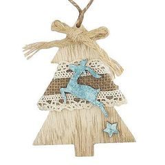 Ozdoba MagicHome XO204C, Stromeček, 11cm, balení 5ks (cena za balení)