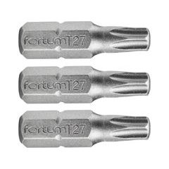 FORTUM hrot TORX, sada 3ks, T 27x25mm, S2, 4741427
