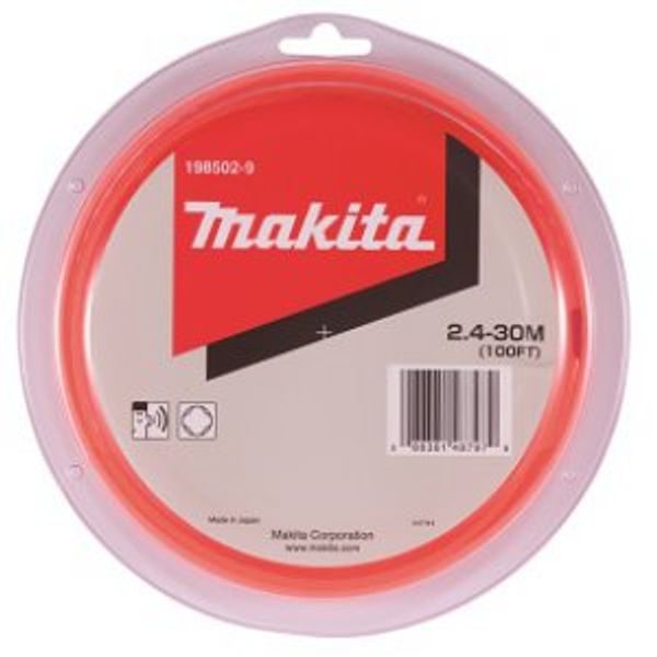 MAKITA 198502-9 - STRUNA NYLONOVÁ 2,4MM ORANŽOVÁ, 30M, SPECIÁLNÍ PRO AKU STROJE=NEWE-01806 - ŽACÍ STRUNY PRO AKU KŘOVONOŘEZY, VYŽÍNAČE{% if zbozi.kategorie.adresa_nazvy[0] != zbozi.kategorie.nazev %} - ZAHRADA{% endif %}