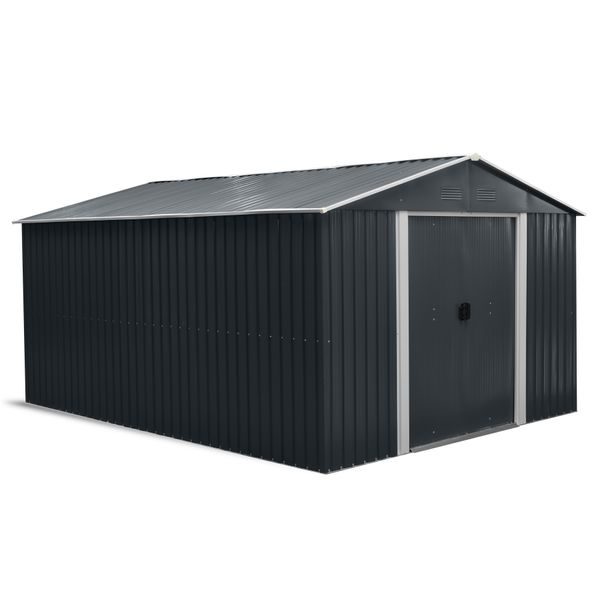 RIWALL PRO RMSA 12X10 ANTHRACITE ZAHRADNÍ DOMEK KOVOVÝ 3 X 3,7 M SE SEDLOVOU STŘECHOU ANTRACIT - ZAHRADNÍ DOMKY{% if zbozi.kategorie.adresa_nazvy[0] != zbozi.kategorie.nazev %} - DŮM A DOMÁCNOST, ELEKTRO..{% endif %}