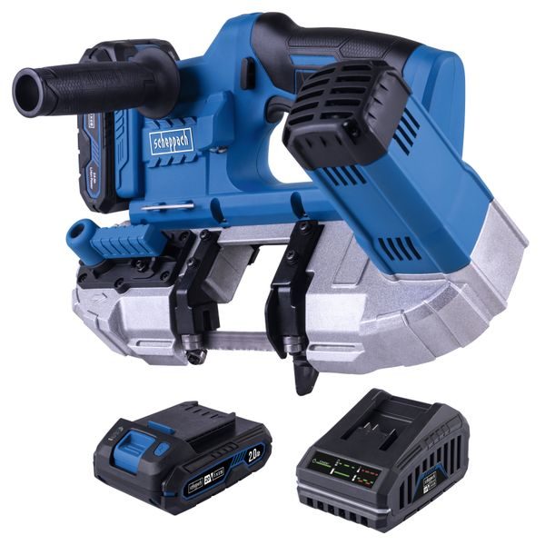 SCHEPPACH C-MBS635-X-SET S 20 V IXES AKU PÁSOVÁ PILA NA KOV + 2AH BATERIE + NABÍJEČKA 2,4 A - AKU PILY PÁSOVÉ{% if zbozi.kategorie.adresa_nazvy[0] != zbozi.kategorie.nazev %} - AKU NÁŘADÍ{% endif %}