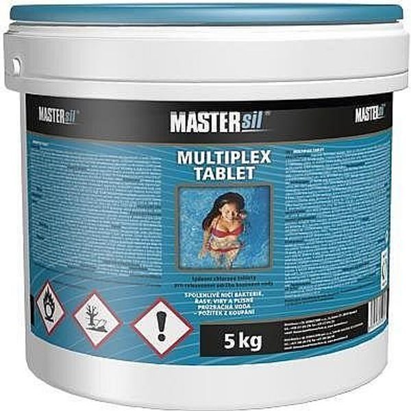 MULTIPLEX-TABLETY MASTERSIL KBELÍK 5KG (TABL. 200G) - BAZÉNOVÉ PŘÍSLUŠENSTVÍ A CHEMIE{% if zbozi.kategorie.adresa_nazvy[0] != zbozi.kategorie.nazev %} - ZAHRADA{% endif %}