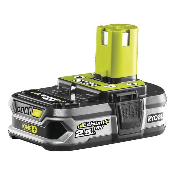 RYOBI RB18L25 18 V LITHIUM IONTOVÁ BATERIE 2,5 AH ONE+ - AKU RYOBI ONE+{% if zbozi.kategorie.adresa_nazvy[0] != zbozi.kategorie.nazev %} - AKU NÁŘADÍ{% endif %}