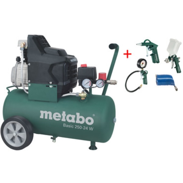 METABO BASIC 250-24 W + LPZ 4 SET# 2/19 - OLEJOVÉ KOMPRESORY{% if zbozi.kategorie.adresa_nazvy[0] != zbozi.kategorie.nazev %} - PNEU NÁŘADÍ{% endif %}