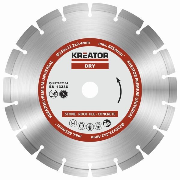 KREATOR KRT082104 DIAMANTOVÝ KOTOUČ SEGMENTOVÝ 230MM PREMIUM - DIAMATOVÉ KOTOUČE - ŘEZNÉ{% if zbozi.kategorie.adresa_nazvy[0] != zbozi.kategorie.nazev %} - PŘÍSLUŠENSTVÍ{% endif %}