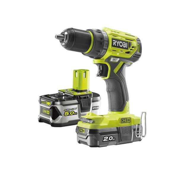 RYOBI R18DD7-252S AKU BEZUHLÍKOVÝ 18 V ŠROUBOVÁK/VRTAČKA + 1X 2AH + 1X 5AH BATERIE + NABÍJEČKA ONE+ - ZNAČKA RYOBI{% if zbozi.kategorie.adresa_nazvy[0] != zbozi.kategorie.nazev %} - ZNAČKA RYOBI{% endif %}