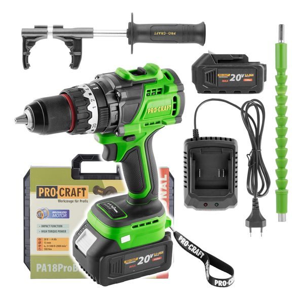 AKU ŠROUBOVÁK PROCRAFT PA18PROBL-1B-C | PA18PROBL-1B-C PROCRAFT - AKU ŠROUBOVÁK 18V - 20V{% if zbozi.kategorie.adresa_nazvy[0] != zbozi.kategorie.nazev %} - AKU NÁŘADÍ{% endif %}