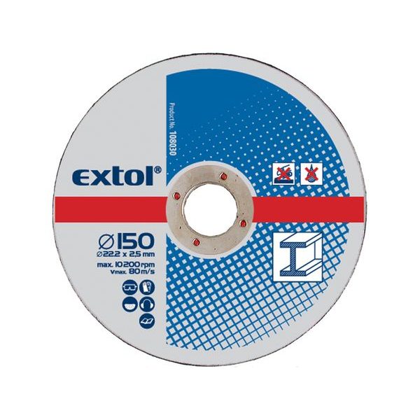 EXTOL CRAFT KOTOUČE ŘEZNÉ NA KOV, 5KS, 150X2,5X22,2MM, 108030 - ŘEZNÝ KOTOUČ 150 MM{% if zbozi.kategorie.adresa_nazvy[0] != zbozi.kategorie.nazev %} - PŘÍSLUŠENSTVÍ{% endif %}