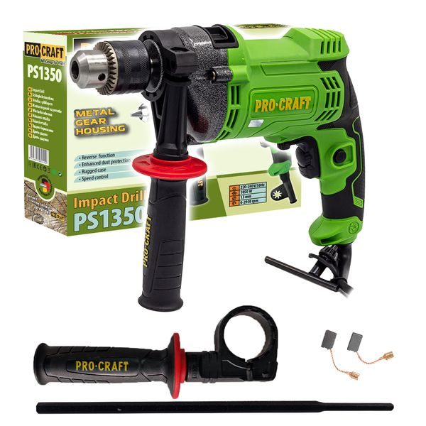 PŘÍKLEPOVÁ VRTAČKA PROCRAFT PS1350 | PS1350 PROCRAFT - PŘÍKLEPOVÉ VRTAČKY{% if zbozi.kategorie.adresa_nazvy[0] != zbozi.kategorie.nazev %} - ELEKTRICKÉ NÁŘADÍ{% endif %}