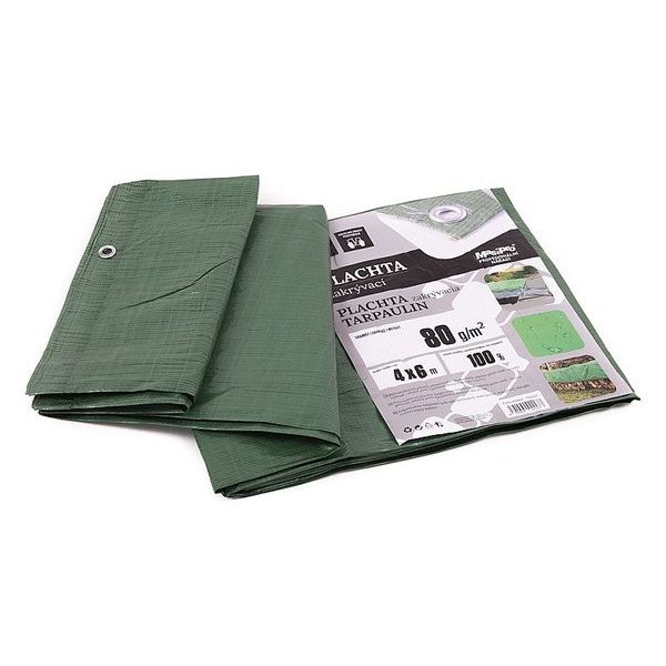 PLACHTA 80G ZELENÁ 4X6M - PLACHTY STANDARD{% if zbozi.kategorie.adresa_nazvy[0] != zbozi.kategorie.nazev %} - DÍLNA A GARÁŽ{% endif %}