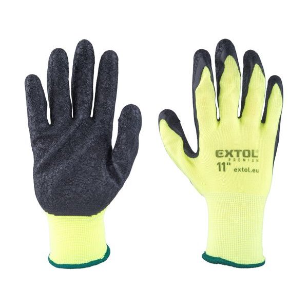 EXTOL PREMIUM RUKAVICE NYLONOVÉ, BEZEŠVÉ, POLOMÁČENÉ V LATEXU, VELIKOST 11", 8856647 - RUKAVICE PRACOVNÍ RŮZNÉ{% if zbozi.kategorie.adresa_nazvy[0] != zbozi.kategorie.nazev %} - PŘÍSLUŠENSTVÍ{% endif %}