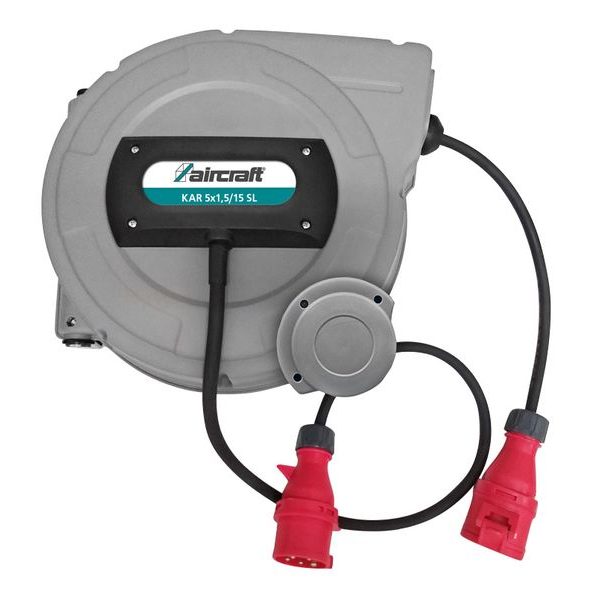 NAVÍJECÍ BUBEN S KABELEM KAR 5X1,5/15 M SL, 400V - TLAKOVÉ VZDUCHOVÉ HADICE{% if zbozi.kategorie.adresa_nazvy[0] != zbozi.kategorie.nazev %} - PNEU NÁŘADÍ{% endif %}