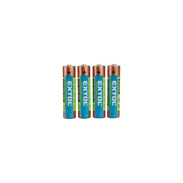 EXTOL ENERGY BATERIE ALKALICKÉ, 4KS, 1,5V AAA (LR03), 42010 - BATERIE AA, AAA, 9V ...{% if zbozi.kategorie.adresa_nazvy[0] != zbozi.kategorie.nazev %} - DŮM A DOMÁCNOST, ELEKTRO..{% endif %}