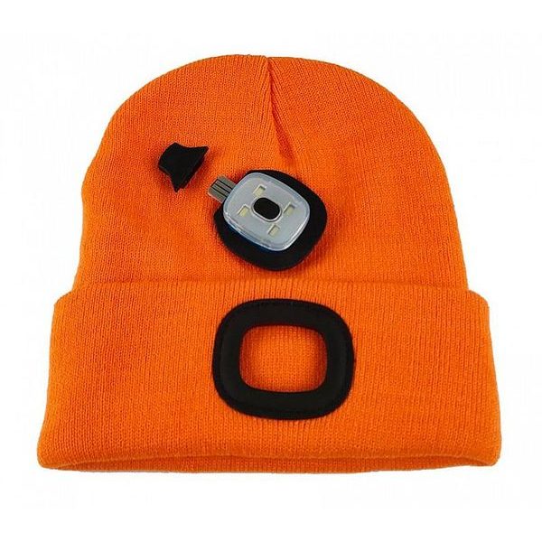 ČEPICE LED, 4X SMD LED, USB NABÍJENÍ, ORANŽOVÁ, UNI - ČEPICE, KŠILTOVKY, PONOŽKY A JINÉ{% if zbozi.kategorie.adresa_nazvy[0] != zbozi.kategorie.nazev %} - PŘÍSLUŠENSTVÍ{% endif %}