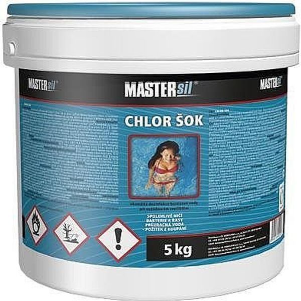 CHLOR-ŠOK MASTERSIL DÓZA 5KG - BAZÉNOVÉ PŘÍSLUŠENSTVÍ A CHEMIE{% if zbozi.kategorie.adresa_nazvy[0] != zbozi.kategorie.nazev %} - ZAHRADA{% endif %}