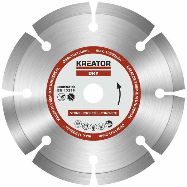 KREATOR KRT082100 DIAMANTOVÝ KOTOUČ SEGMENTOVÝ 89MM PREMIUM - DIAMATOVÉ KOTOUČE - ŘEZNÉ{% if zbozi.kategorie.adresa_nazvy[0] != zbozi.kategorie.nazev %} - PŘÍSLUŠENSTVÍ{% endif %}