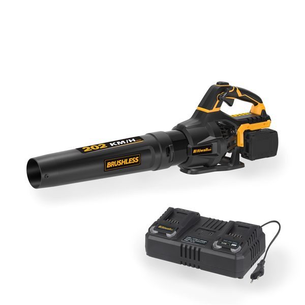 RIWALL PRO RABL 3220I SET AKU FOUKAČ 40 V (2 X 20 V) + 2X 4 AH BATERIE + DUÁLNÍ RYCHLONABÍJEČKA 4,5 A - AKU VYSAVAČ LISTÍ{% if zbozi.kategorie.adresa_nazvy[0] != zbozi.kategorie.nazev %} - ZAHRADA{% endif %}