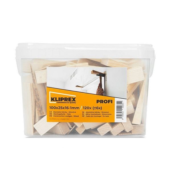 KLÍNKY DŘEVĚNÉ SM 100X25X16-1, 120KS - OBKLÁDÁNÍ{% if zbozi.kategorie.adresa_nazvy[0] != zbozi.kategorie.nazev %} - DŮM A DOMÁCNOST, ELEKTRO..{% endif %}