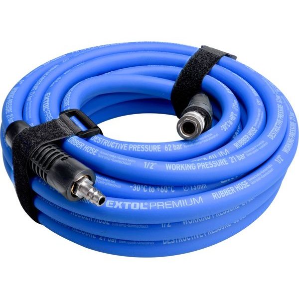 EXTOL PREMIUM HADICE VZDUCHOVÁ, GUMA, 1/4" RYCHLOSPOJKA, 1/2" (13/19MM), 10M, 8865149 - TLAKOVÉ VZDUCHOVÉ HADICE{% if zbozi.kategorie.adresa_nazvy[0] != zbozi.kategorie.nazev %} - PNEU NÁŘADÍ{% endif %}