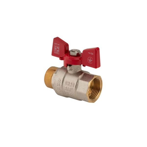 KULOVÝ KOHOUT MOTÝL, ČERVENÝ, KR.218 3/4"FM | KR.218 3/4"FM PROCRAFT - PŘÍSLUŠENSTVÍ (KOHOUTY, ŠROUBENÍ,...){% if zbozi.kategorie.adresa_nazvy[0] != zbozi.kategorie.nazev %} - SANITA{% endif %}