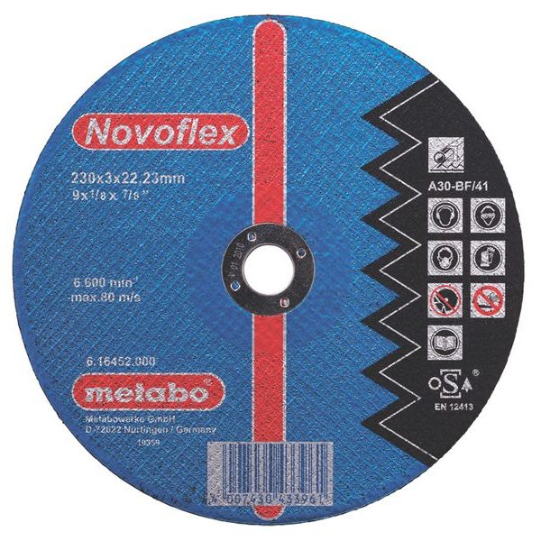 METABO ŘEZNÝ KOTOUČ - OCEL-NOVOFLEX 115X2,5X22,2 MM ZAL. /616454000 - PŘÍSLUŠENSTVÍ METABO{% if zbozi.kategorie.adresa_nazvy[0] != zbozi.kategorie.nazev %} - NÁHRADNÍ DÍLY{% endif %}