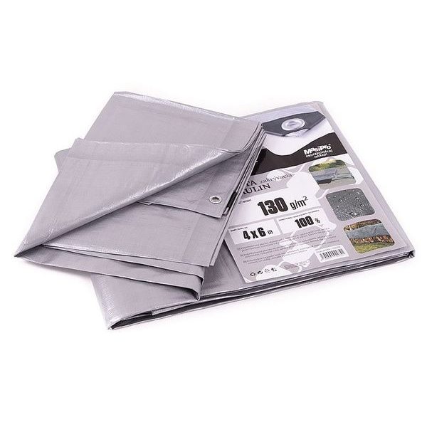 PLACHTA 130G ŠEDÁ 4X6M - SILNÉ 150 G/M2{% if zbozi.kategorie.adresa_nazvy[0] != zbozi.kategorie.nazev %} - DÍLNA A GARÁŽ{% endif %}