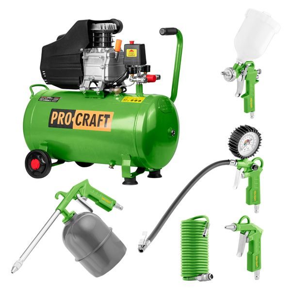 KOMPRESOR PROCRAFT AC50 | AC50 PROCRAFT - OLEJOVÉ KOMPRESORY{% if zbozi.kategorie.adresa_nazvy[0] != zbozi.kategorie.nazev %} - PNEU NÁŘADÍ{% endif %}