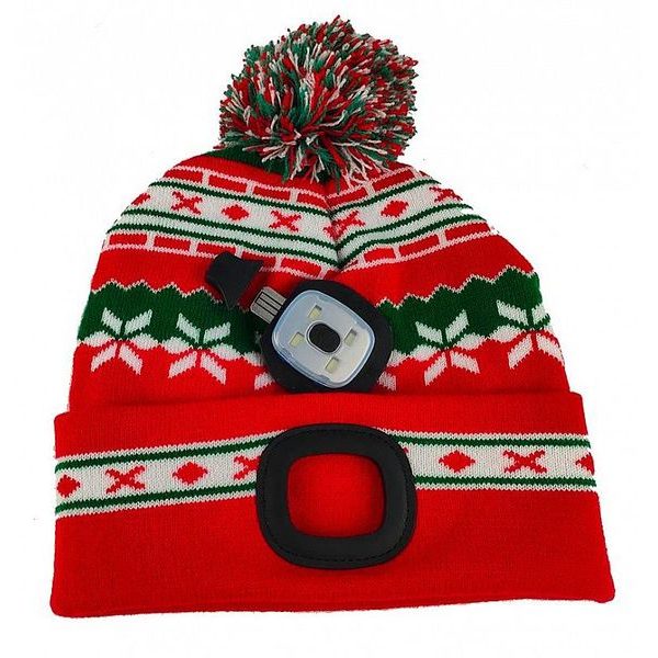 ČEPICE LED S BAMBULÍ, 4XSMD LED, USB, ČERVENO-ZELENÁ, UNI - OCHRANNÉ POMŮCKY{% if zbozi.kategorie.adresa_nazvy[0] != zbozi.kategorie.nazev %} - PŘÍSLUŠENSTVÍ{% endif %}