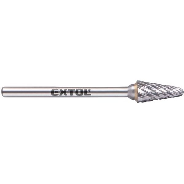 EXTOL INDUSTRIAL FRÉZA KARBIDOVÁ, KONICKÁ ZAKULACENÁ, ⌀6X13MM, ⌀STOPKY 3MM, SEK STŘEDNÍ (DOUBLE-CUT), 8703883 - STOPKOVÉ FRÉZKY{% if zbozi.kategorie.adresa_nazvy[0] != zbozi.kategorie.nazev %} - PŘÍSLUŠENSTVÍ{% endif %}