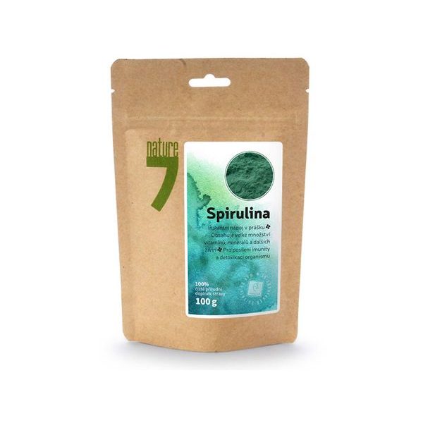 NATURE7 SPIRULINA, PRÁŠEK 100G, 100G PRÁŠEK, 560702 - ZDRAVÉ POTRAVINY{% if zbozi.kategorie.adresa_nazvy[0] != zbozi.kategorie.nazev %} - DŮM A DOMÁCNOST, ELEKTRO..{% endif %}