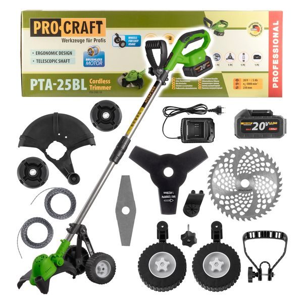 AKU VYŽÍNAČ PROCRAFT PTA-25BL-1B | PTA-25BL-1B PROCRAFT - AKUMULÁTOROVÉ VYŽÍNAČE{% if zbozi.kategorie.adresa_nazvy[0] != zbozi.kategorie.nazev %} - ZAHRADA{% endif %}