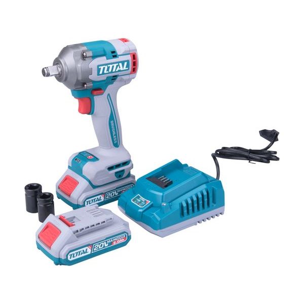 TOTAL UTAHOVÁK RÁZOVÝ AKU 1/2", BRUSHLESS, 400NM, 20 V LI-ION (2X), INDUSTRIAL, TIWLI2040 - RÁZOVÝ UTAHOVÁK 18V{% if zbozi.kategorie.adresa_nazvy[0] != zbozi.kategorie.nazev %} - AKU NÁŘADÍ{% endif %}