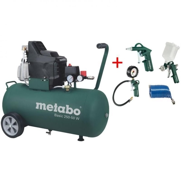 METABO BASIC 250-50 W + LPZ 4# 2/19 - OLEJOVÉ KOMPRESORY{% if zbozi.kategorie.adresa_nazvy[0] != zbozi.kategorie.nazev %} - PNEU NÁŘADÍ{% endif %}