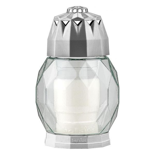 KAHAN 18,5CM,BOLSIUS 2D (SKLO) DIAMOND STŘÍBRNÝ, NA HROB, 24H - SVÍČKY, SVÍCNY A JINÉ{% if zbozi.kategorie.adresa_nazvy[0] != zbozi.kategorie.nazev %} - DŮM A DOMÁCNOST, ELEKTRO..{% endif %}