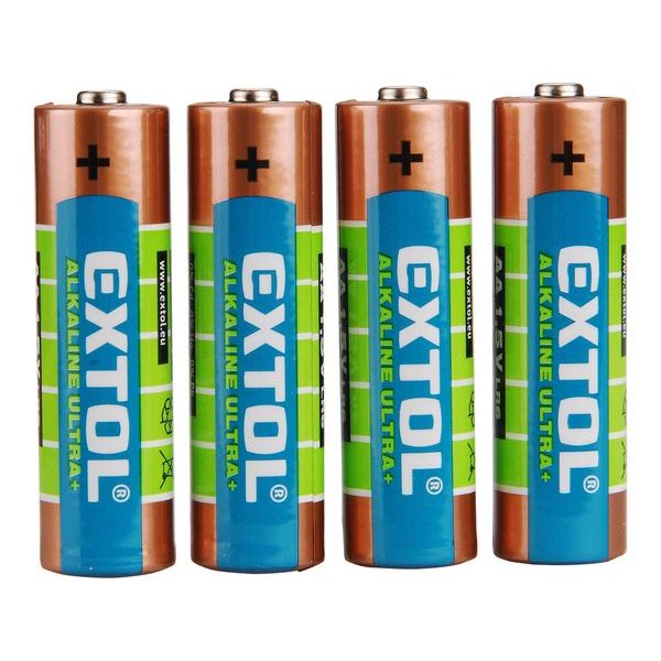 EXTOL ENERGY BATERIE ALKALICKÉ, 4KS, 1,5V AA (LR6), 42011 - BATERIE AA, AAA, 9V ...{% if zbozi.kategorie.adresa_nazvy[0] != zbozi.kategorie.nazev %} - DŮM A DOMÁCNOST, ELEKTRO..{% endif %}