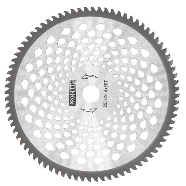 NŮŽ KŘOVINOŘEZU (KOTOUČ) (D255*25.4) 80T WILL WIN PROCRAFT | H/P-80T PROCRAFT - ŽACÍ LISTY - NOŽE{% if zbozi.kategorie.adresa_nazvy[0] != zbozi.kategorie.nazev %} - ZAHRADA{% endif %}