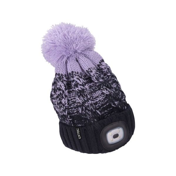 EXTOL LIGHT ČEPICE S ČELOVKOU 4X45LM, USB NABÍJENÍ, TMAVĚ MODRÁ/FIALOVÁ S BAMBULÍ, UNIVERZÁLNÍ VELIKOST, 100% ACRYL, 43466 - ČEPICE, KŠILTOVKY, PONOŽKY A JINÉ{% if zbozi.kategorie.adresa_nazvy[0] != zbozi.kategorie.nazev %} - PŘÍSLUŠENSTVÍ{% endif %}