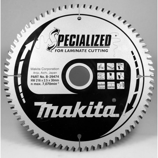 MAKITA B-29474 - KOTOUČ PILOVÝ LAMINO SPECIALIZED 216X2.5X30MM 72Z = NEW B-33853 - PRO STOLNÍ PILY{% if zbozi.kategorie.adresa_nazvy[0] != zbozi.kategorie.nazev %} - PŘÍSLUŠENSTVÍ{% endif %}