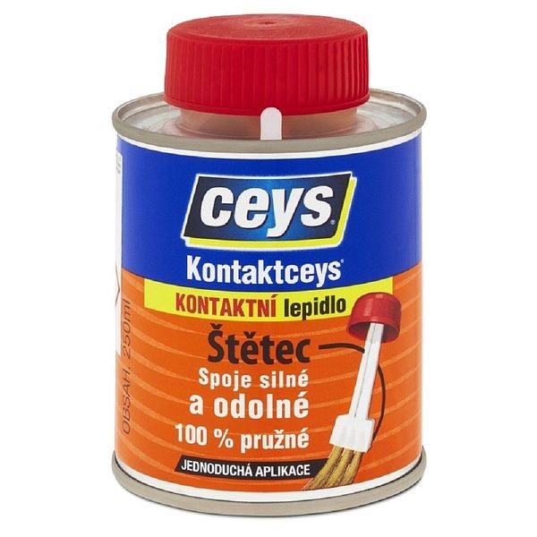 KONTAKTNÍ LEPIDLO CEYS KONTAKCEYS 250ML SE ŠTĚTCEM - LEPIDLA{% if zbozi.kategorie.adresa_nazvy[0] != zbozi.kategorie.nazev %} - DÍLNA A GARÁŽ{% endif %}