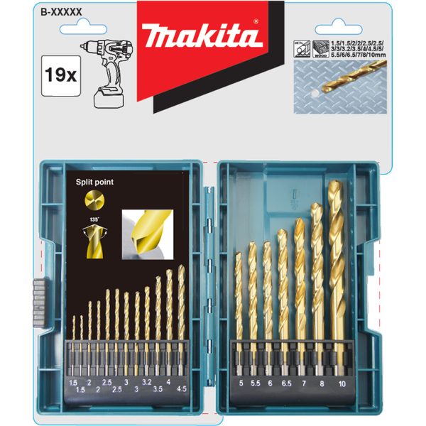 MAKITA B-67795 - SADA VRTÁKŮ 19PCS.HSS-TIN - SADY VRTÁKŮ{% if zbozi.kategorie.adresa_nazvy[0] != zbozi.kategorie.nazev %} - PŘÍSLUŠENSTVÍ{% endif %}