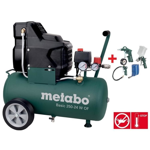 METABO BASIC 250-50 W OF + LPZ 4 SET# 2/19 - OLEJOVÉ KOMPRESORY{% if zbozi.kategorie.adresa_nazvy[0] != zbozi.kategorie.nazev %} - PNEU NÁŘADÍ{% endif %}