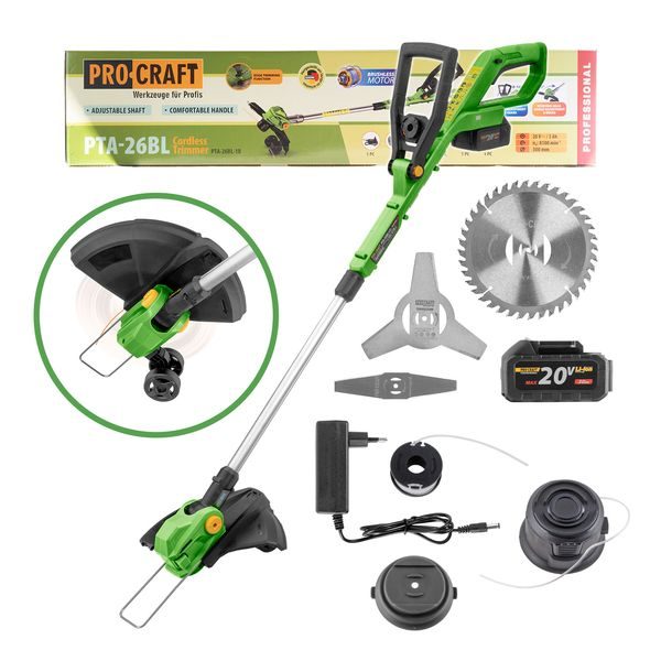 AKU VYŽÍNAČ PROCRAFT PTA-26BL | PTA-26BL PROCRAFT - AKUMULÁTOROVÉ VYŽÍNAČE{% if zbozi.kategorie.adresa_nazvy[0] != zbozi.kategorie.nazev %} - ZAHRADA{% endif %}